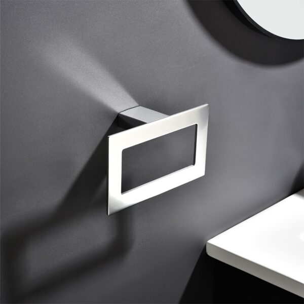 porte serviette chrome design